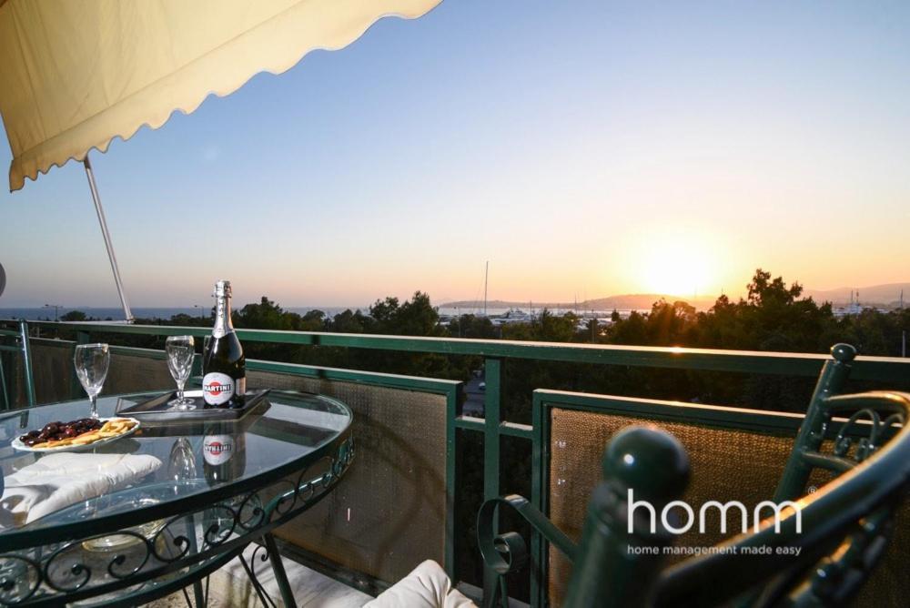 Apartamento 95M² Homm Spectacular Flisvos Marina Sea View Flat Atenas Exterior foto