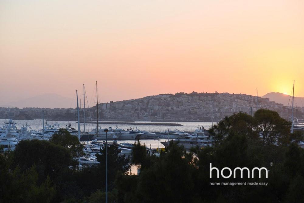 Apartamento 95M² Homm Spectacular Flisvos Marina Sea View Flat Atenas Exterior foto